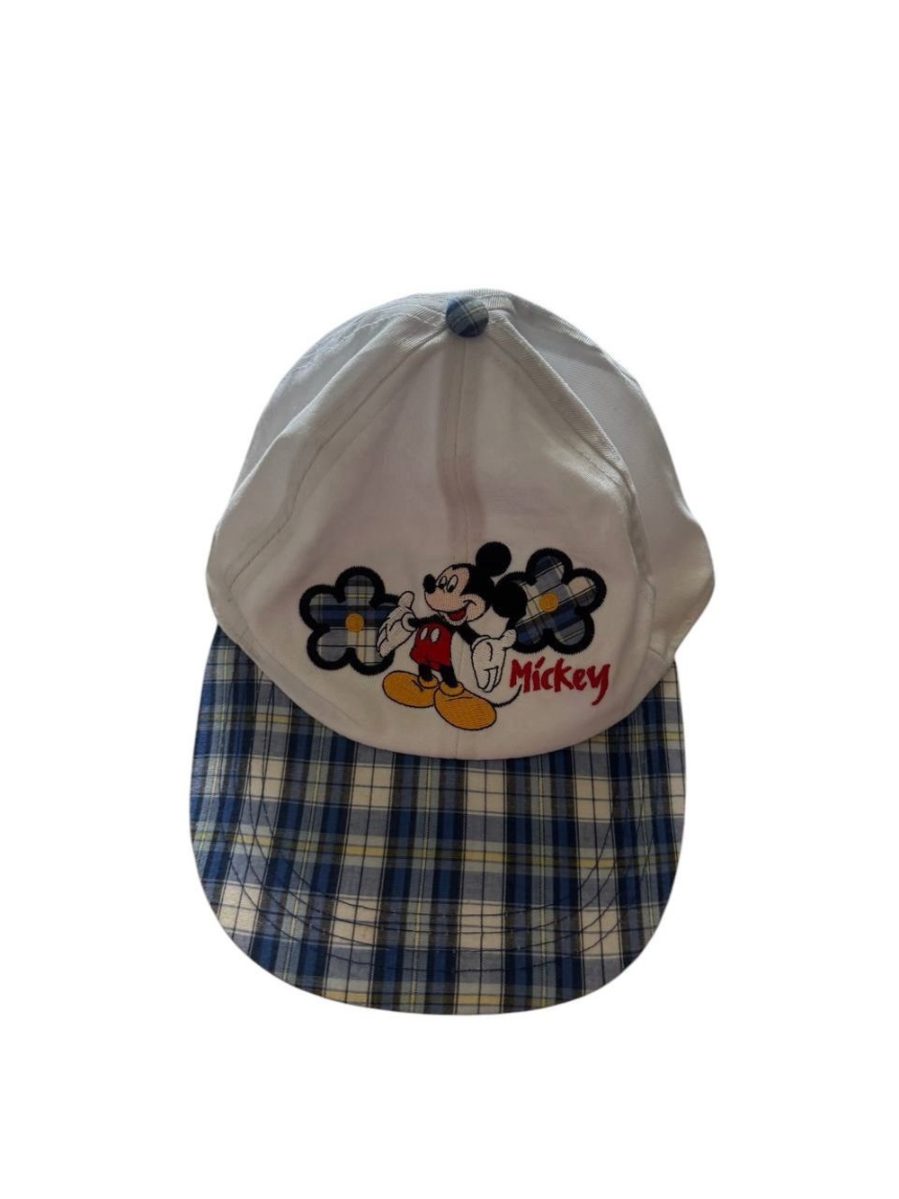 Vintage 90's Mickey Mouse Plaid Brim
Hat (96)